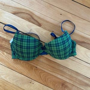 Gilly Hicks Plaid Push-Up Bra